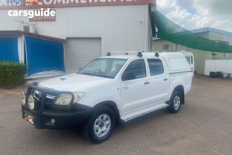 White 2008 Toyota Hilux Dual Cab Pick-up Sr (4X4)