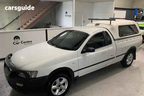 White 2006 Ford Falcon Ute Tray XL BF