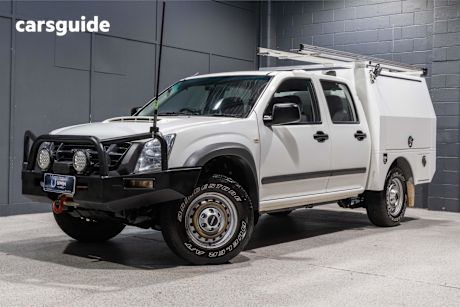 White 2010 Isuzu D-MAX Dual Cab Utility Sx (4X4)