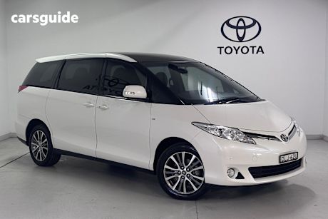 White 2016 Toyota Tarago Wagon Ultima V6