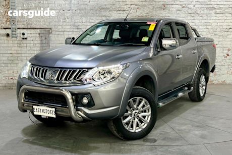 Grey 2015 Mitsubishi Triton Dual Cab Utility Exceed (4X4)