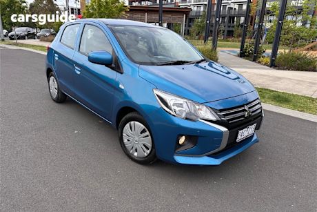 Blue 2021 Mitsubishi Mirage Hatchback Es