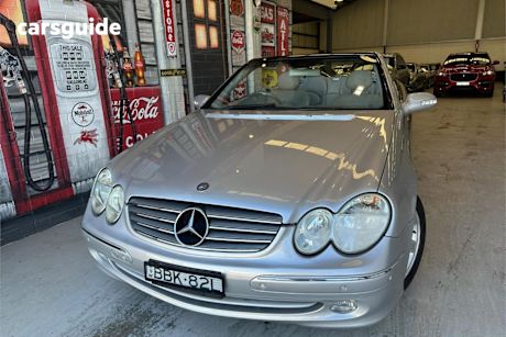 Silver 2004 Mercedes-Benz CLK320 Cabriolet Elegance