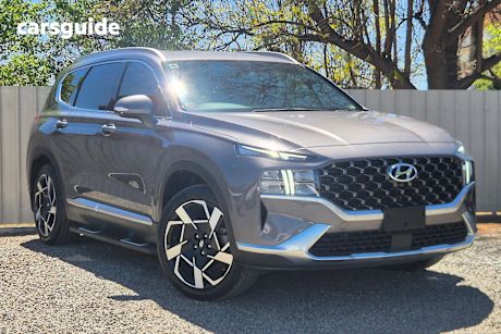 Grey 2023 Hyundai Santa FE Wagon Elite Crdi (Awd)