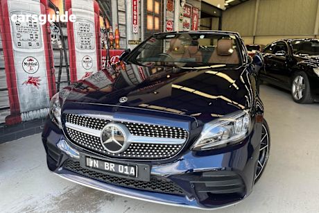 Blue 2020 Mercedes-Benz C-CLASS Convertible C300 R