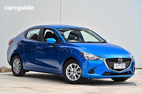 Blue 2016 Mazda 2 Sedan Maxx