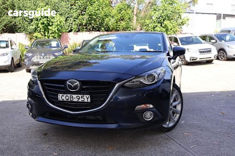 Blue 2014 Mazda 3 Sedan Sp25 Astina