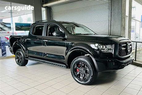 Black 2025 GWM Cannon Alpha Dual Cab Utility Lux Phev (4X4)