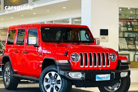 Red 2023 Jeep Wrangler SUV UNLIMITED OVERLAND 4X4