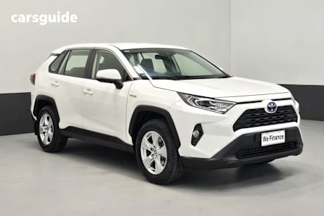 White 2020 Toyota RAV4 Wagon Gx (2Wd) Hybrid