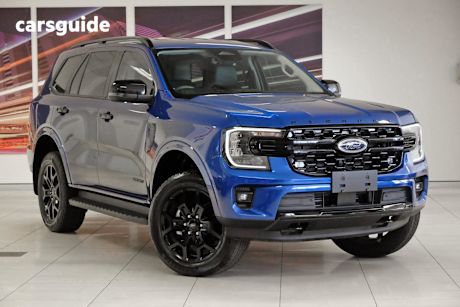 Blue 2024 Ford Everest SUV SPORT R