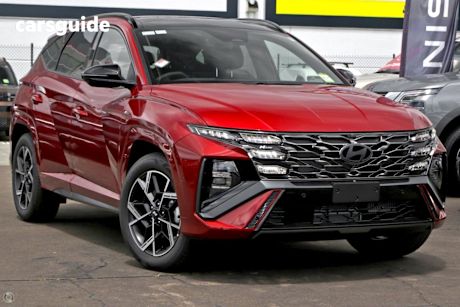 Red 2024 Hyundai Tucson Wagon Premium N Line Hybrid (Awd)