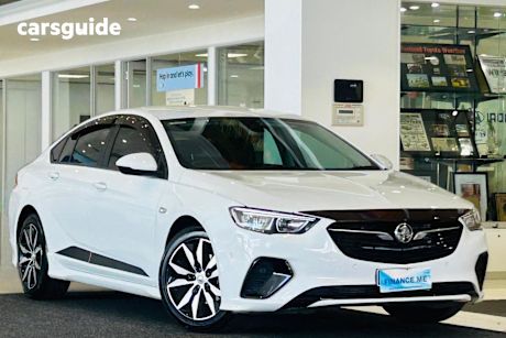 White 2019 Holden Commodore Liftback Rs