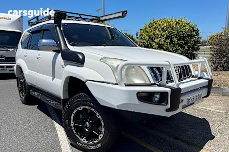 White 2004 Toyota Landcruiser Prado SUV GXL 4X4