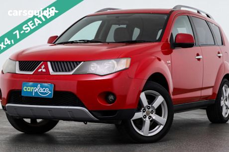 Red 2007 Mitsubishi Outlander Wagon Xls