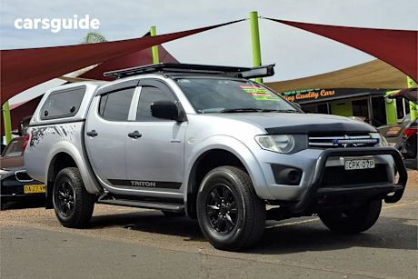 Silver 2009 Mitsubishi Triton Double Cab Utility Gl-R