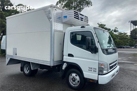 White 2010 Mitsubishi Canter Ute Tray FE85D 4.0 LWB