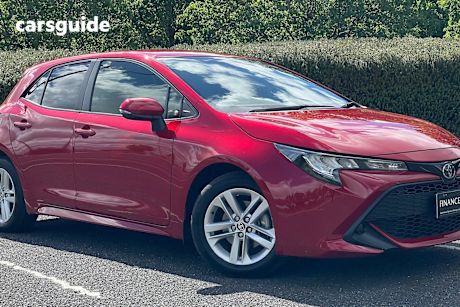 Red 2020 Toyota Corolla Hatchback Ascent Sport