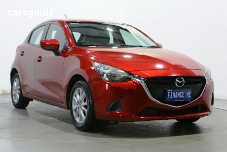 Red 2016 Mazda 2 Hatchback Maxx