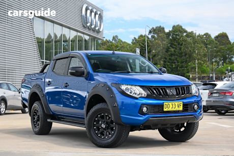 Blue 2018 Mitsubishi Triton Ute Tray GLS 4X4