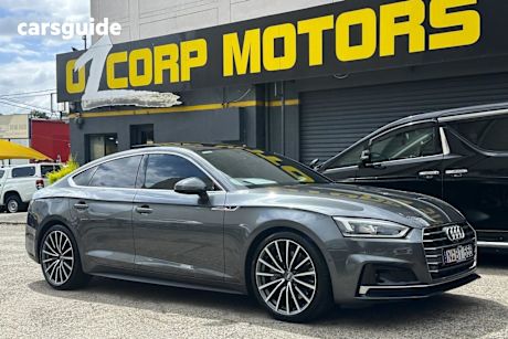 Grey 2018 Audi A5 Hatchback 2.0 Tfsi Quattro S Tronic Sprt