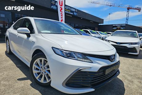 White 2023 Toyota Camry Sedan Ascent Hybrid