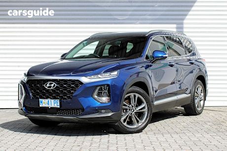 Blue 2018 Hyundai Santa FE SUV HIGHLANDER 4X4
