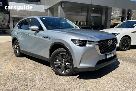 Silver 2024 Mazda CX-60 Wagon G40E Evolve Hybrid