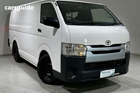 White 2019 Toyota HiAce Van Lwb