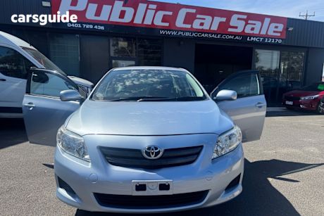 Blue 2009 Toyota Corolla Sedan Ascent