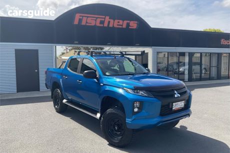 Blue 2019 Mitsubishi Triton Double Cab Pick Up Glx Plus (4X4)