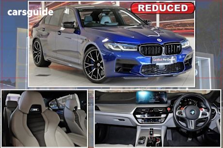 Blue 2022 BMW M5 Sedan COMPETITION 4X4