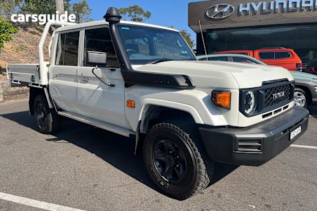 White 2024 Toyota Landcruiser Double Cab Chassis Lc79 Workmate