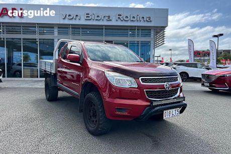 Red 2013 Holden Colorado Space Cab Chassis Lx (4X4)