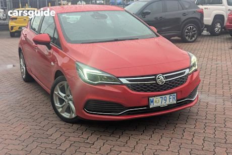 Red 2017 Holden Astra Hatchback Rs