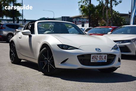 White 2024 Mazda MX-5 Convertible G20 Rf Gt