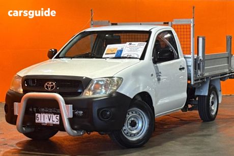 White 2008 Toyota Hilux Cab Chassis Workmate