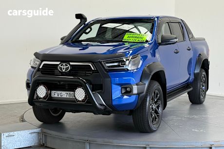 Blue 2022 Toyota Hilux Double Cab Pick Up Rogue (4X4)