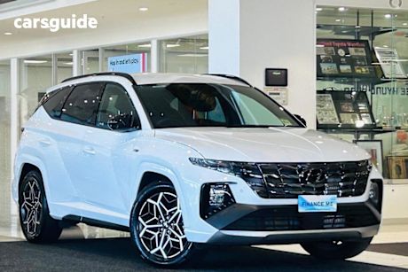 White 2024 Hyundai Tucson Wagon Elite N Line (Awd)