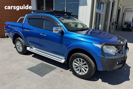 Blue 2017 Mitsubishi Triton Dual Cab Utility Gls (4X4)
