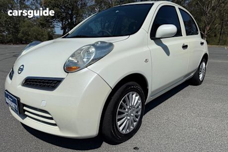 White 2007 Nissan Micra Hatchback