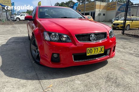 Red 2012 Holden Commodore Utility Sv6