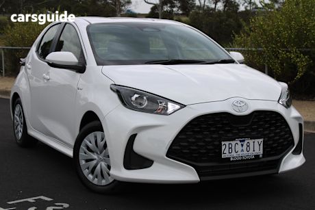 White 2024 Toyota Yaris Hatchback Ascent Sport Hybrid