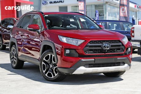 Red 2019 Toyota RAV4 Wagon Edge Awd