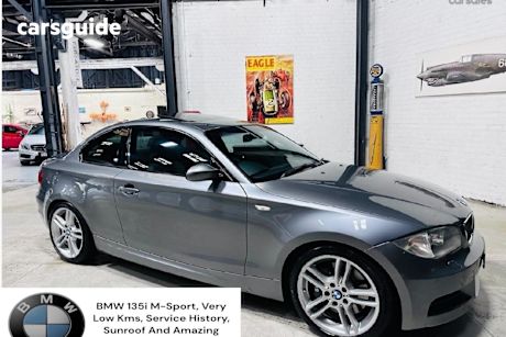 Grey 2009 BMW 1 Coupe 135I SPORT R