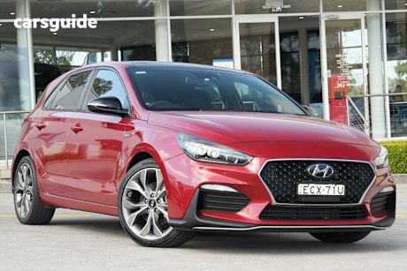 Red 2019 Hyundai I30 Hatchback N Line Premium