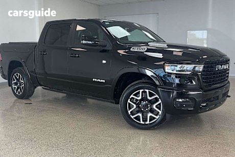 Black 2025 Ram 1500 Crew Cab Utility Laramie Sport Rambox So H/Cane