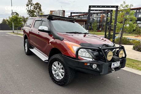 Red 2012 Mazda BT-50 Dual Cab Utility Xtr (4X4)