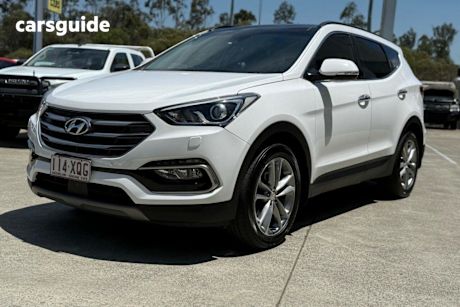 White 2017 Hyundai Santa FE Wagon Highlander Crdi (4X4)