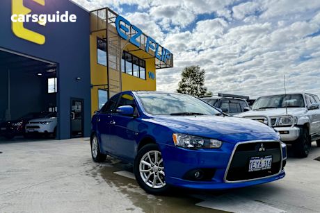 Blue 2015 Mitsubishi Lancer Sedan Ls